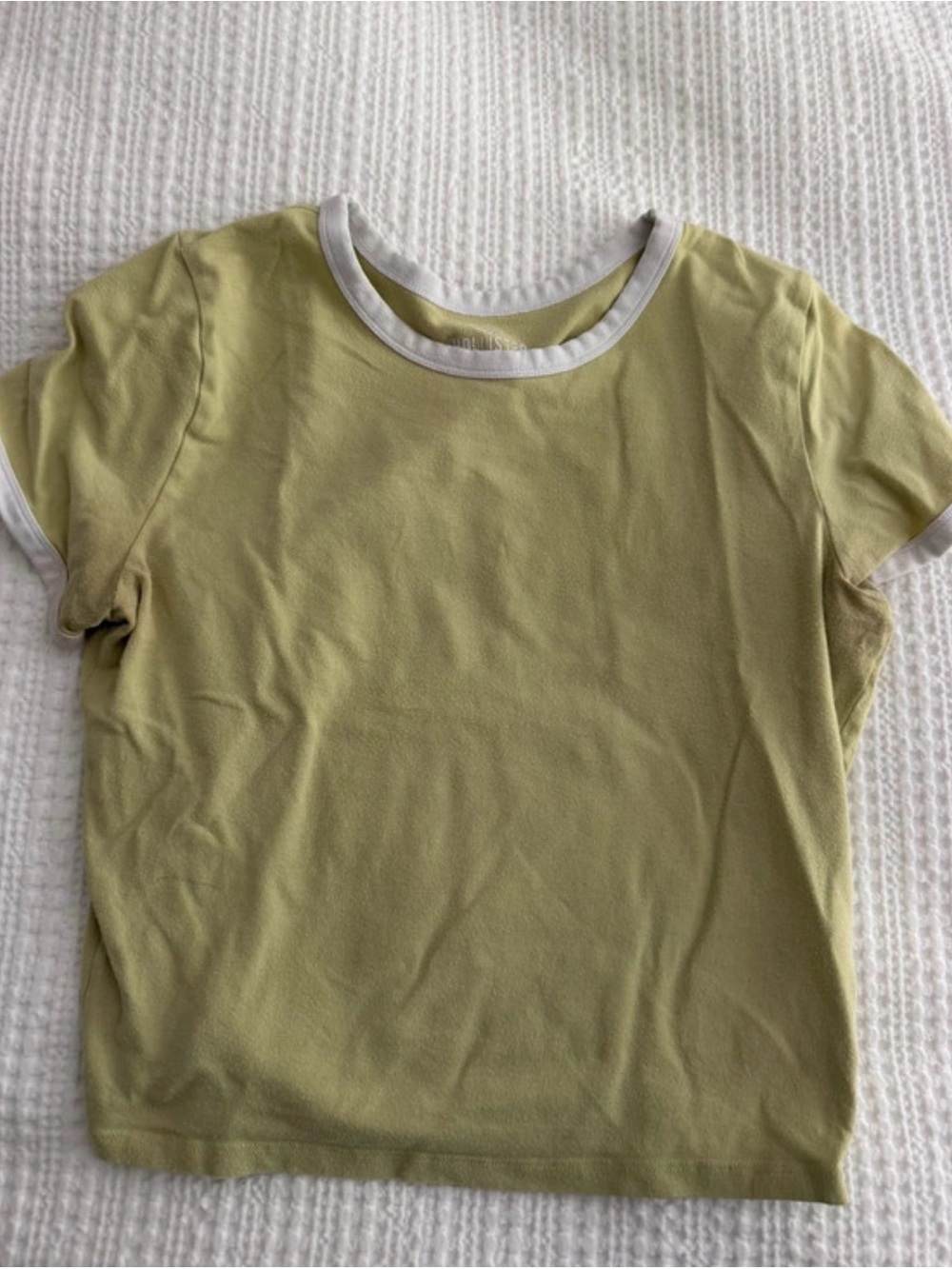 Hollister Light Olive Green Short Sleeve Tee